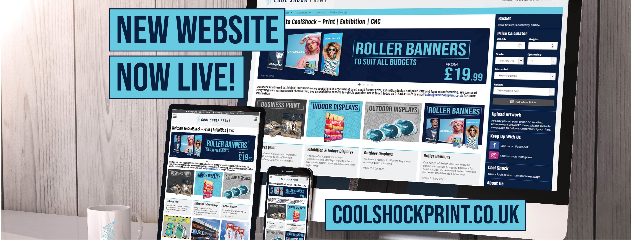 Coolshock Print Website Banner